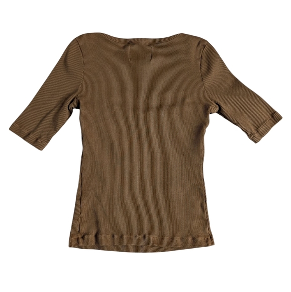 Citizens Of Humanity Parie Twist Top Brown sz S - Picture 5 of 10